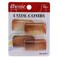 Annie Side Combs Small 4 Pcs Brown 3207