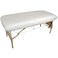 Body Linen 10 Pack Protective Massage Table Cover - Reusable Massage Table Barrier with Wipe Clean Surface. Waterproof Pul Material, Machine Washable. - White