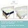 Body Linen 10 Pack Protective Massage Table Cover - Reusable Massage Table Barrier with Wipe Clean Surface. Waterproof Pul Material, Machine Washable. - White