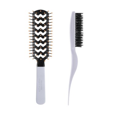 Cricket Static Free Fast Flo Vent & Amped up Rubberized Teasing Brush