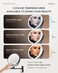 Brightown 8" Wall Mounted Makeup Mirror with Lights &amp; Magnification 1X/10X