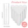 Salbsever 10 Pcs Empty Lip Balm Tubes, 5G Tubes Empty, Clear Plastic Rotatable Containers for Diy Lipstick, Perfume Balm and Gift Making