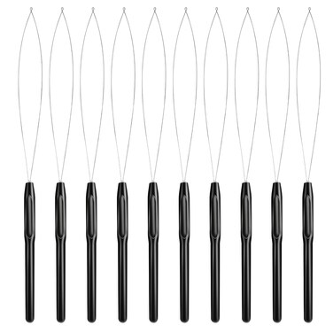 Gaqwok 10PCS Needle Threaders &amp; Hair Extension Loop Tools