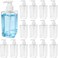 UniIrix 15 Pcs Clear Plastic Empty Pump Bottles 500ML 16.9 Oz Refillable Container