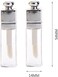 ZLmoue 2 Pack 3ML Empty Lip Gloss Tubes Clear Refillable Lips Balm Bottles Clear Lip Gloss Tubes with Wand Mini Lipstick Containers Refillable Lips Balm Glosses Containers for Diy Makeup