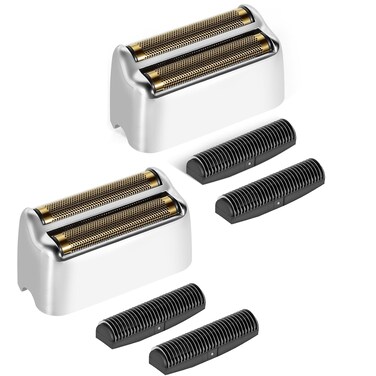 Focodecking 2 Pack Compatible with Babylisspro Replacement Foil Heads (Silver)