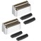 Focodecking 2 Pack Compatible with Babylisspro Replacement Foil Heads (Silver)