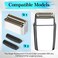 Focodecking 2 Pack Compatible with Babylisspro Replacement Foil Heads (Silver)