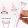 Btyms 2 Pcs Eyelash Separator Tool Mascara Brushes Eyelash Comb Separator Definer Lash Comb for Combing, Separating Lashes - Light Pink