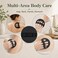 4 Counts Soft Rubber Shower Scrubber, Exfoliating Scrub Bath Pads, More Clean