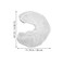 Cabilock 50 Disposable U-Shaped Pillow Covers, Thickened Nonwoven Pillowcases, White