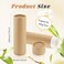 Mirrline 8 Pcs 60G/2oz Paperboard Lip Balm Tubes Refillable Cardboard Tubes Solid Empty Chapstick Container for Cosmetic Samples Deodorant - Brown