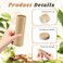 Mirrline 8 Pcs 60G/2oz Paperboard Lip Balm Tubes Refillable Cardboard Tubes Solid Empty Chapstick Container for Cosmetic Samples Deodorant - Brown