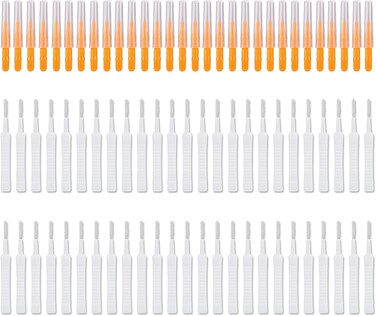 Lasuroa 80PCS Shower Head Cleaning Tools (Orange, White)