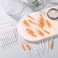 Lasuroa 80PCS Shower Head Cleaning Tools (Orange, White)