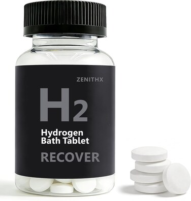 90-Count Hydrogen Bath Tablets -Free Hydrogen Bath Bombs for Muscle Relief