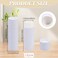 Ahandmaker 12 Pcs White Paperboard Lip Balm Tubes 0.3 Oz Empty Refillable Solid Perfume Lip Gloss Container for Diy Cosmetic Storage Travel Use Lip Gloss Chapstick Making
