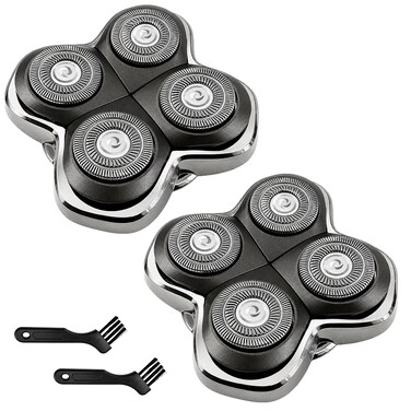 Tomorrow will be better 2 Pack Pro 4 Shaver Replacement Heads for Pitbull Pro & Palm Shavers