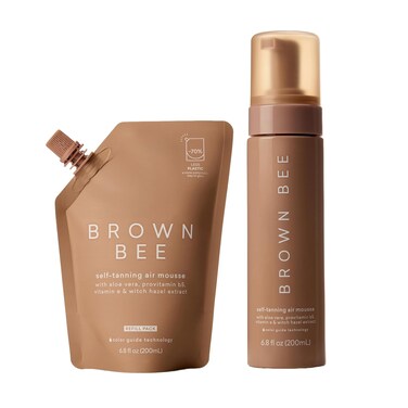Brown Bee Air Self-Tanning Mousse 200 Ml with Refill Pack