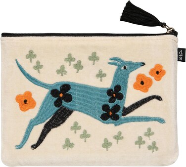 Now Designs Danica Studio Embroidered Flat Pouch