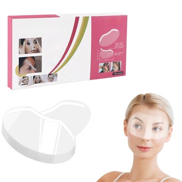 Ebanku 100 Pcs Shower Face Eye Shield Eyebrow Eyelash Shield Visors