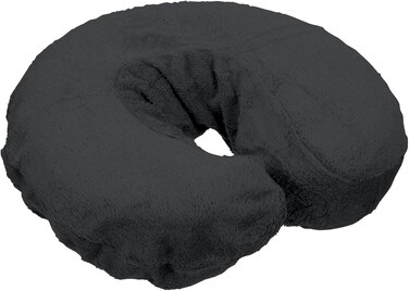 ForPro Professional Collection Forpro Luxury Terrysoft Massage Face Rest Cover, 4-Count, Black
