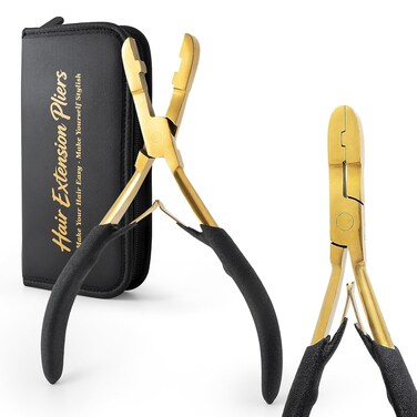 Gomake Hair Extension Tool Micro Nano Ring Closed and Removal Pliers Tools