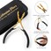 Gomake Hair Extension Tool Micro Nano Ring Closed and Removal Pliers Tools