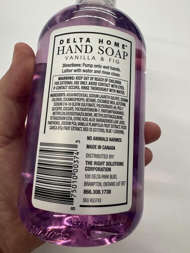 Delta Home Hand Soap Vanilla & Fig, 473 Ml