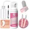 Svecke Lash Shampoo Kit, 2 Fl Oz Eyelash Cleanser with Fan Dryer