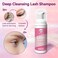 Svecke Lash Shampoo Kit, 2 Fl Oz Eyelash Cleanser with Fan Dryer