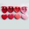 Minkissy 4-Pack Heart Shape Empty Lipstick Cases Plastic with Mirror