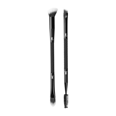 Moda Pro Dual-Ended Brow Brush Duo, Angled & Spoolie, Vegan