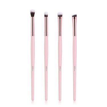 Msq Eyeshadow Brushes Set 4PCS Makeup Eye Brushes Eyeshadow Blending Brush Eyebrow Highlighter Brush Beauty Brushes, Pink