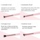 Msq Eyeshadow Brushes Set 4PCS Makeup Eye Brushes Eyeshadow Blending Brush Eyebrow Highlighter Brush Beauty Brushes, Pink