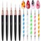 Difenni Nail Dotting Tool Set,5 Dotting Tools 5 Liner Brushes for Nails Painting
