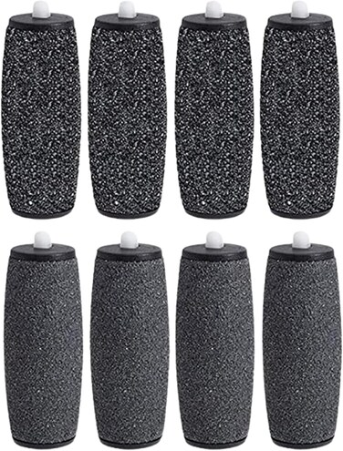 Parts Express 8 Pack Replacement Rollers Refills Electronic Perfect Foot File- 4 Extra Coarse &amp; 4 Regular Coarse