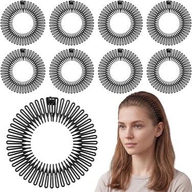 Shappy 9 Pcs Comb Headband