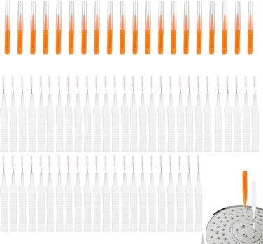 Lasuroa Shower Head Cleaner Tool Kit, 2 Styles Showerhead Hole Cleaning Brushes & Multi-Size Picks for Tiny Nozzle Openings Gaps & Unclogging Nozzles