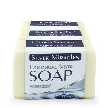 Silver Miracles Colloidal Silver Soap - 3 Pack