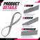 Sumind 4 Pcs Thin Non-Slip Sport Elastic Head Bands, Black, Grey