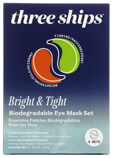 Three Ships Bright & Tight Biodegradable Eye Mask Set (4 Sets)