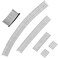 FeelingWarm U Shape Hair Finishing Fixer Comb Clips 6 Pack Bobby Bangs Holder Styling Tool Wavy Spring Stretchable Circle Black Bun