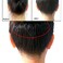 FeelingWarm U Shape Hair Finishing Fixer Comb Clips 6 Pack Bobby Bangs Holder Styling Tool Wavy Spring Stretchable Circle Black Bun