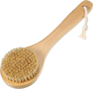 Vocoste Back Scrubber, Brown, 9.8 in Length