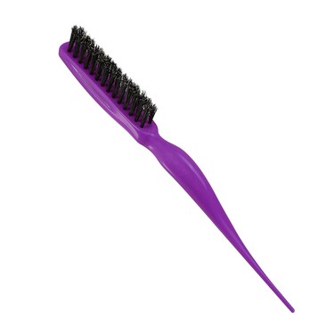 Vocoste Nylon Teasing Brush, Three Row Salons Teasing Brush, Teasing Brush, for Styling Backcombing, Purple 8.86" Length