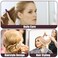 Vocoste Nylon Teasing Brush, Three Row Salons Teasing Brush, Teasing Brush, for Styling Backcombing, Purple 8.86" Length