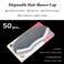 Walwal 50 Pcs Clear Disposable Shower Face Shield Visors