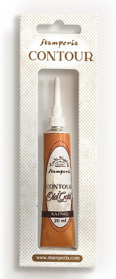 Stamperia Create Happiness Contour Liner Old Gold 20 Ml