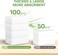 Fancyou Compressed Towels Tablets Disposable Washcloths 20 Count